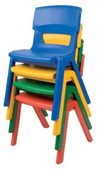 KINDERGARTEN Plastic stacking chair 90900 Stacking chair made of durable polypropylene available in