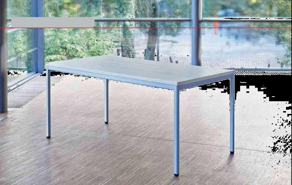 TUBULAR STEEL TABLES Tubular steel table 20800 Rectangular and trapezoid tables, powder-coated tubular steel frame, square profile legs 30 x 30 mm, tabletop 25 mm with shock-resistant rounded ABS