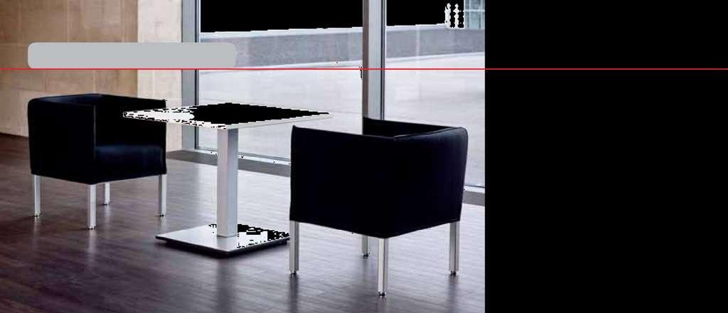 MEETING TABLES Meeting tables Tabletop 25 mm thick with circular shock-resistant rounded ABS edge, table height 720 mm