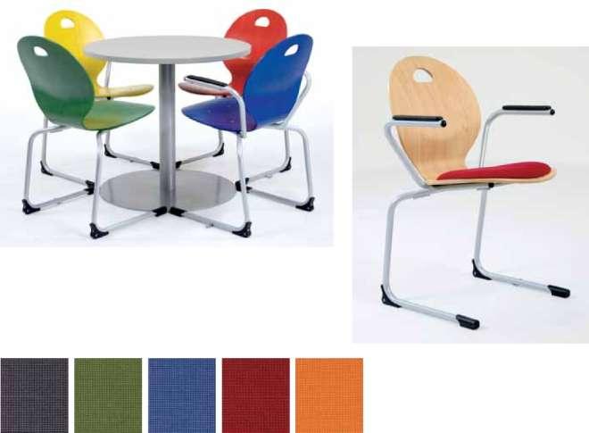 Green, Blue, Red) 11,00 / 13,09 Seat cushion 25,00 / 29,75 Fixed armrests with plastic covering 35,00 / 41,65 Seat shell color stained Felt glides 3,00 / 3,57 Two-component glides 4,00 / 4,76 See