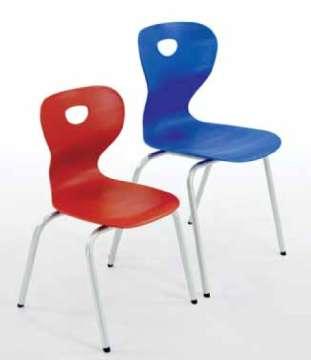 SCHOOL FURNITURE Model 35470 Four-legged chair with flexible ergonomic