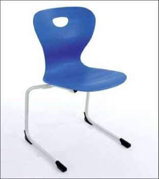 SCHOOL FURNITURE Model 35480 C-shaped cantilever frame with flexible ergonomic