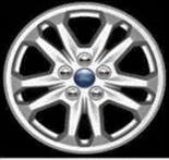 5-Spoke Sparkle Silver Alloy wheel, 6.
