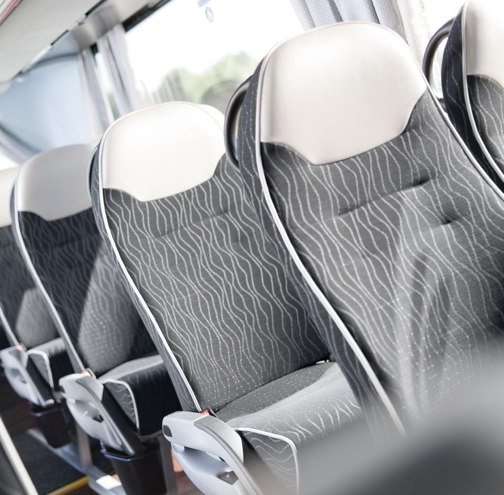 luggage racks and luggage compartment Great coach atmosphere with