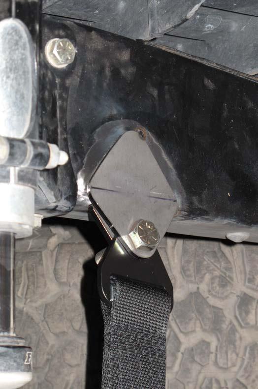 the axle and the rubber bump stop (or 10 1/2 between the axle and the hydraulic bump stop when the bump stop is