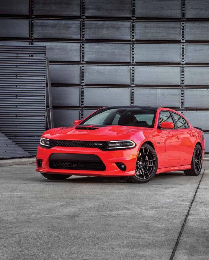 Dodge Charger R/T Daytona Taking inspiration from the Charger Daytona coupe built for NASCAR racing, this version of the Charger R/T includes model-specific features: Black grille Carbonite interior