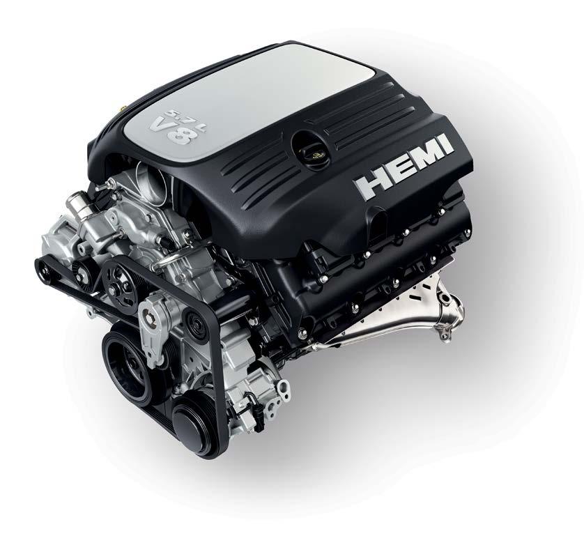 ENGINE & Transmission Engine The 5.7L HEMI V8 engine includes a Multi-Displacement System (MDS) with Fuel Saver Technology.