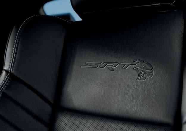 Interiors Trim and Suede / Nappa Light Weight Perform SRT Logo Black Suede /