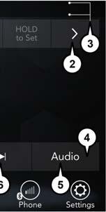 Category Bar 5 Audio Settings 6 Seek Up 7 Direct Tune To A