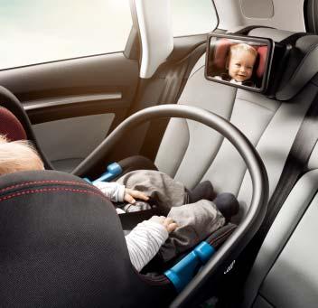 Tailored to match the design of the child seats, the child seat underlay and the interior of the vehicle.