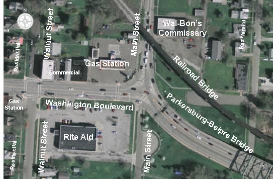 Traffic and Operations Safety Study for the City of Belpre - 2008 4.0 Intersection of Main Street, Parkersburg-Belpre Bridge, and Washington Boulevard 4.