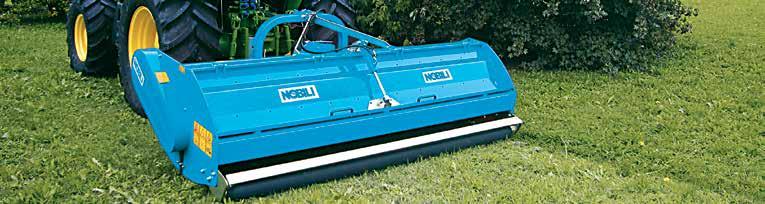 free bearings. The BK is fitted with an opening tailboard and a mulching bar is fitted to produce a fine mulch.