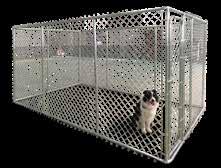 NOW AVAILABLE FROM SILVAN NEW RELEASE TC8009-4 149 ROBUST POWDER COATED STEEL WITH HAMMERTONE FINISH 2400mm wide ANIMAL ENCLOSURE Designed for small pets, the fully