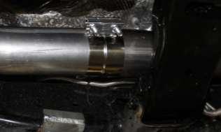 Exhaust pipes may need to be trimmed to connect with
