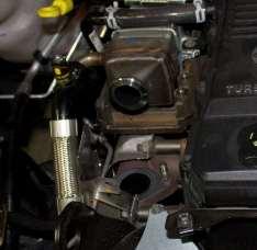 Unbolt EGR bypass valve bracket, five bolts (10mm) and remove. bolt bolt 18.