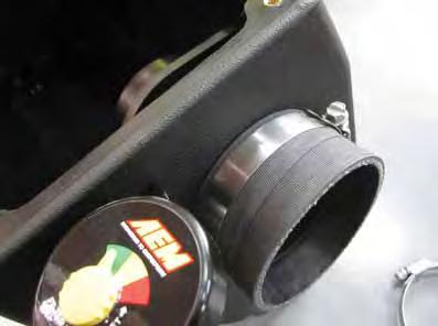 connector is aligned with the access hole in the front of the airbox as