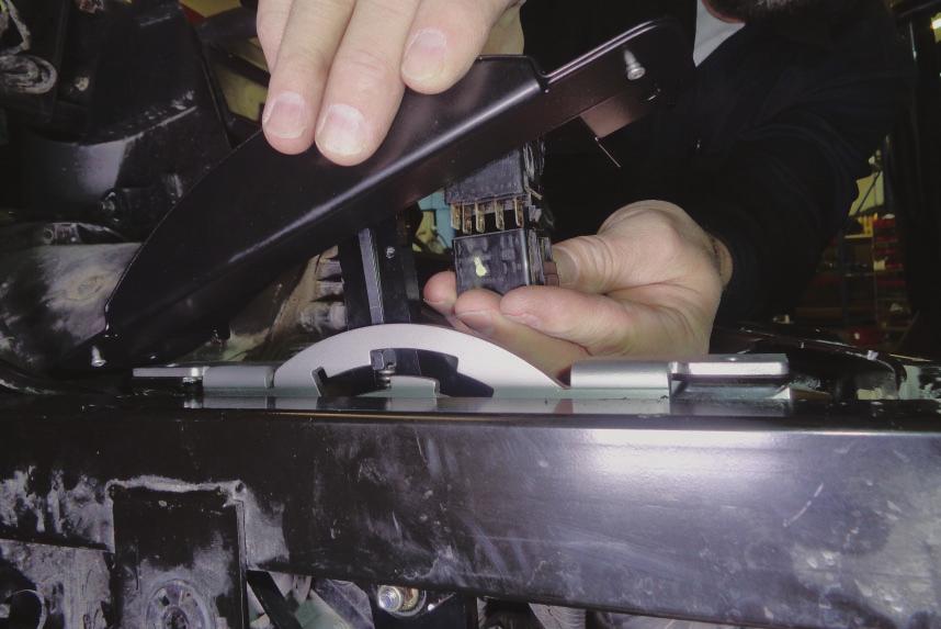vehicle and fasten it by installing push pins