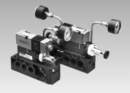 S a n d w i c h p r e s s u r e r e g u l a t o r s Types: RS / RD / RE / RT / RC / RQ When ordering a valve plus regulator mounted on a base or manifold, list the valve unit only model number and
