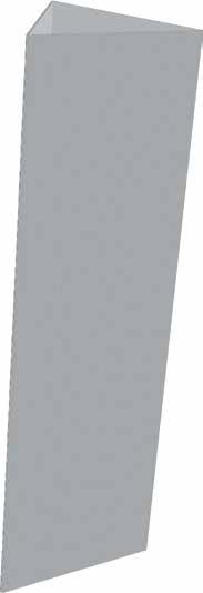 310mm 310mm 1000mm Basic Bollard Cover Material: White Fluted Polypropylene Assembled Dimensions: 310mm x 310mm x 1000mm Flat Pack