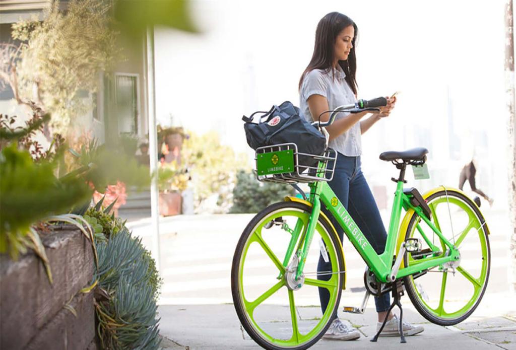 E-Bike Share Docked & dockless bike share Pedal assist, top speeds, 50-75 mile range Charged in 1/10/15/30 minute increments Connected bikes, unlock with smartphone Practical transportation option