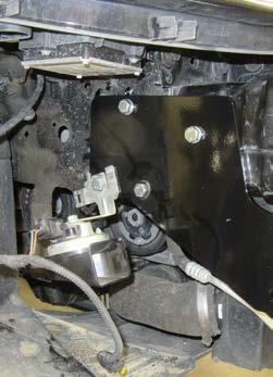 Make sure that the baseplate is not hitting radiator lines or the ACC.