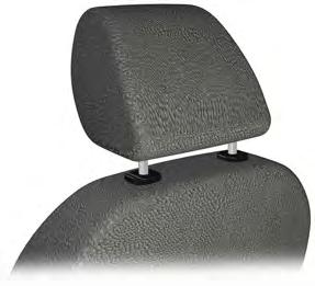 Seats Adjust the head restraint so that the top of it is level with the top of your head.