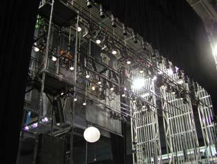 THEATRICAL RIGGING SYSTEM(cont.) Proscenium size can be adjusted to meet most show requirements.