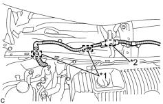 REMOVE WINDSHIELD WIPER MOTOR AND LINK ASSEMBLY HINT: Refer to the procedure up to Remove Windshield Wiper
