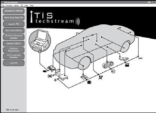 Connect the Techstream Notebook to the Vehicle s Diagnostic Port.