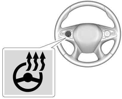 See Steering Wheel Controls in the infotainment manual. Heated Steering Wheel To adjust the steering wheel: 1. Pull the lever down. 2. Move the steering wheel up or down. 3.