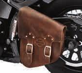 ack Smooth Leather. 90200456 Brown Distressed Leather. B. FORK BAG SOFTAIL ROCKER Add a touch of leather up front with this functional Fork Bag.