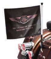 722 LUGGAGE Flags A. AMERICAN FLAG KIT Whether showing your patriotism or your love of Harley motorcycles, showing your colors is easier than ever with quality flag and mast kits.