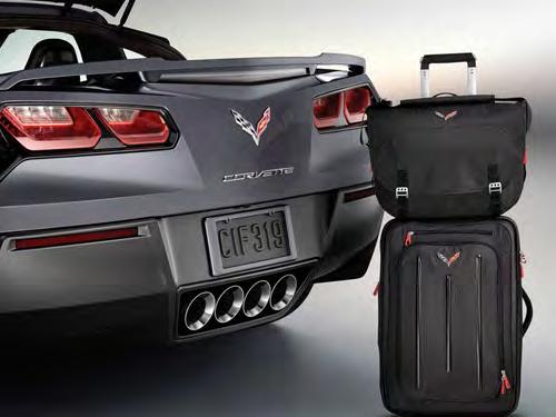 Luggage, Roller A Genuine Corvette Accessories For Your C7 Stingray: CORVETTE CARGO MANAGEMENT A. Luggage Arrive in style with luggage specially designed for the Corvette brand.