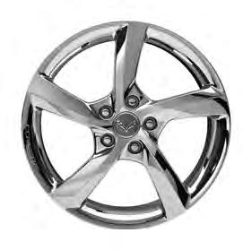19302114 2014-2015 19-Inch Wheel - YA115R Front Wheel - Silver 5-Spoke - 5YU 19302116 2014-2015 20-Inch Wheel - YA116R Rear Wheel - Silver Painted 5-Spoke - 5YV F.