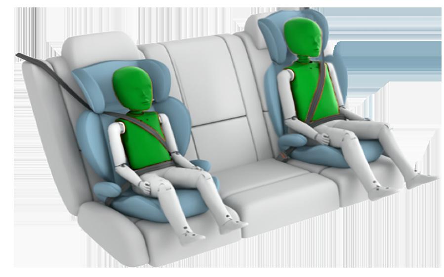Installation of typical child restraints available in Australia and New Zealand showed that most child restraints could be accommodated in most rear seating positions, though the Type A capsule did