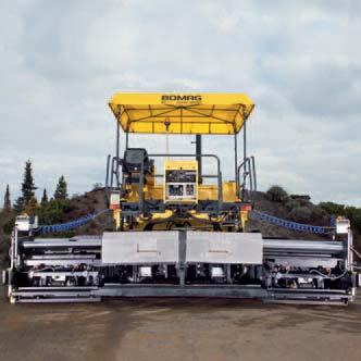 All control and service features on BOMAG pavers are simply and