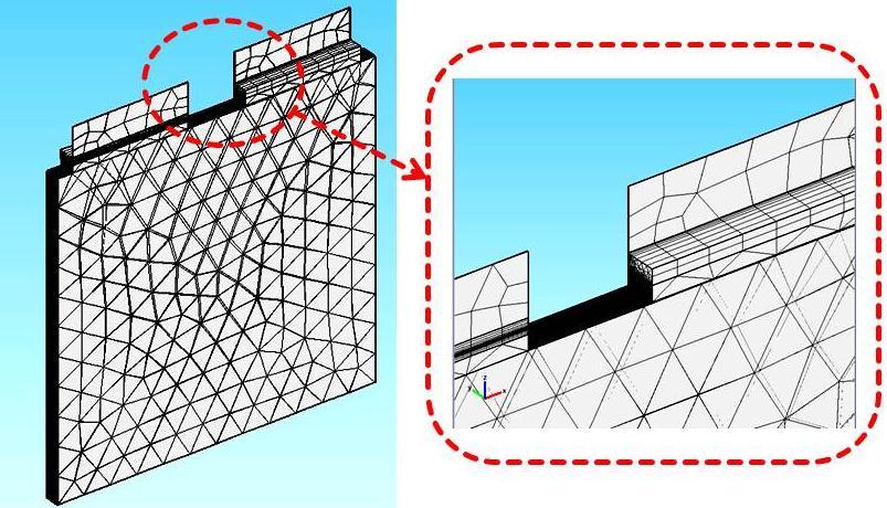Since, the distribution of heat between the battery cell layers doesn t concern in this study, it was considered a tridimensional type based on finite element analysis with linear variation.