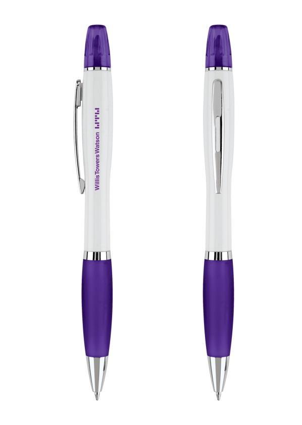 TW-209 UNI-BALL GEL INK PEN WITH PURPLE INK The new and improved uni-glide gel ink formulation offers a clean write every time.