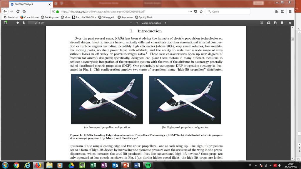 High-lift propellers can be placed upstream of wing such that, when the highervelocity flow in the propellers interacts with the wing, the lift is increased During higher-speed flight, the high-lift