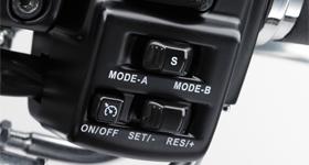 Allows a desired engine RPM to be maintained with the simple press of a button.