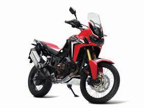 ACCESSORIES The Africa Twin is ready to go, but you can make those long journeys an even greater pleasure with some