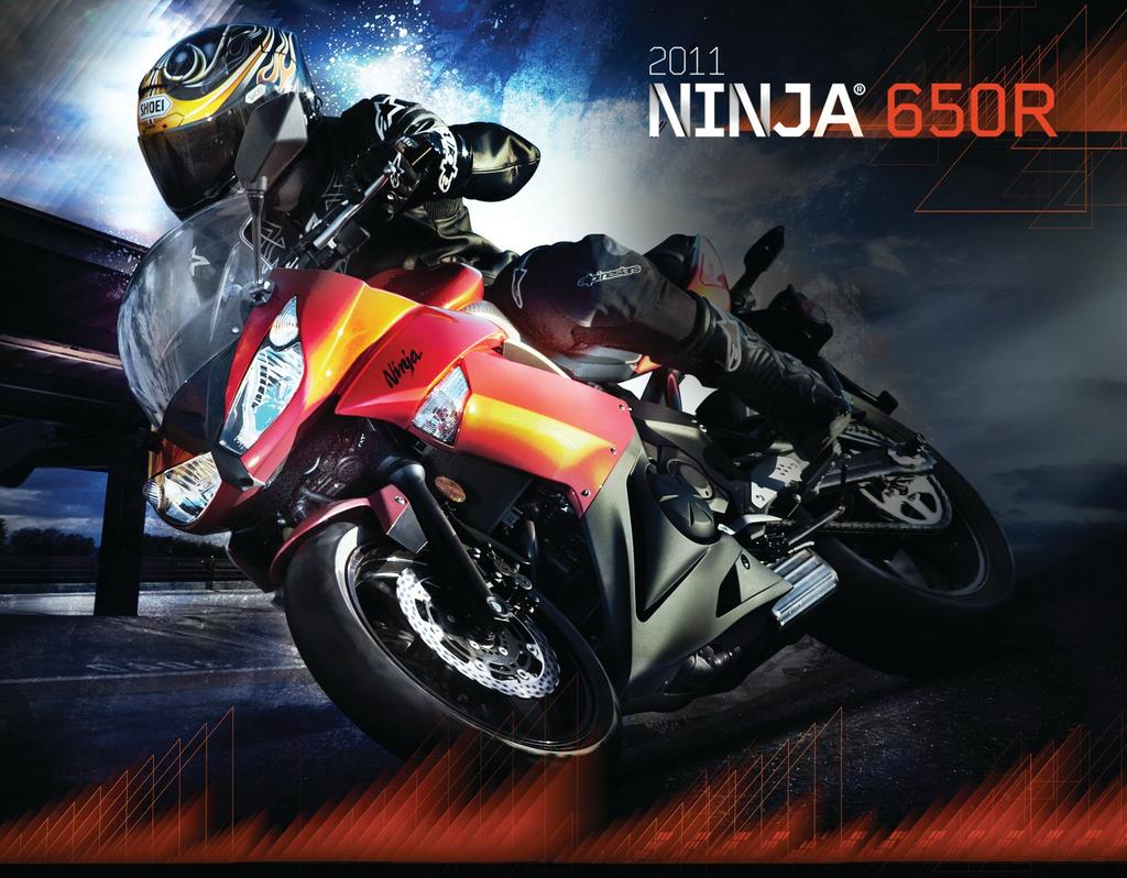 Fun follows both form and function with the Ninja 650R motorcycle.