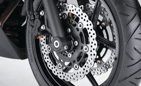 Petal Disc Brake Racing-inspired twin petal front disc brakes with