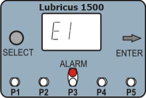9) Errors, Messages Malfunctions will be recognized by the Lubricus electronics and shown on the display.