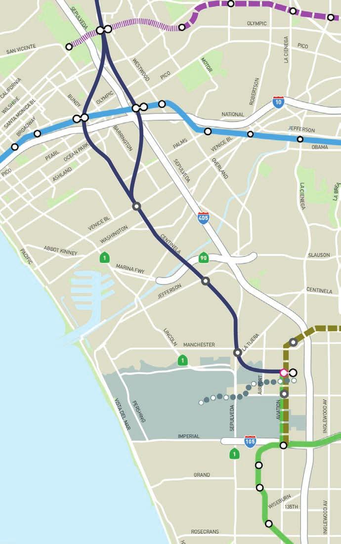 Westside-LAX Centinela Concepts HRT HRT Purple Line Extension > Could extend from Expo/Sepulveda or Bundy > Potential Station Locations: Venice Bl
