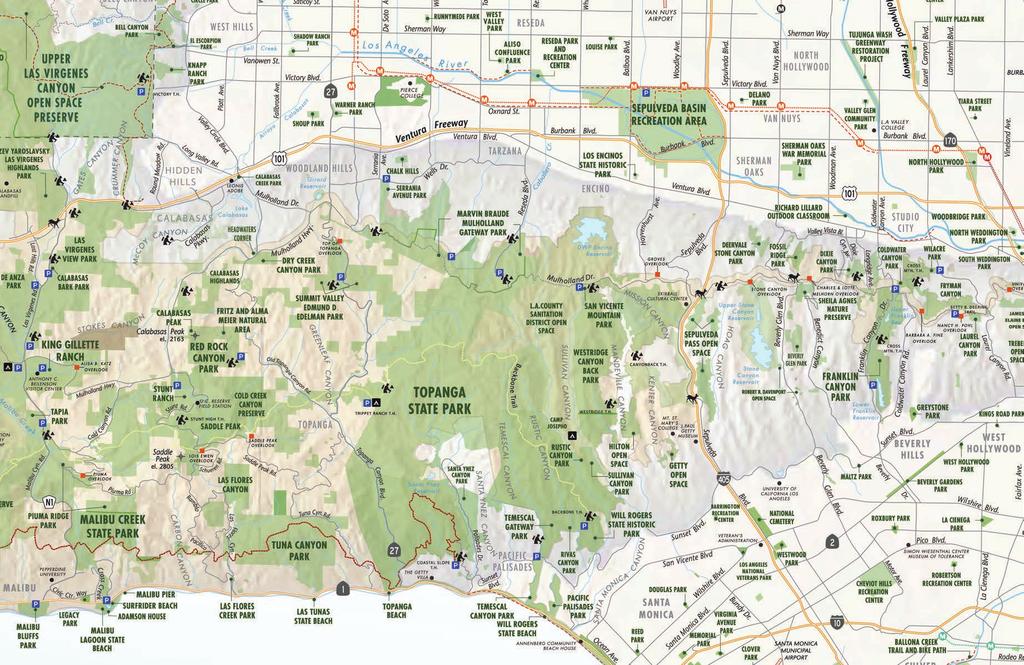 infrastructure limit aerial alignment options Santa Monica Mountains Conservancy Parklands and Open Space Westside > Tall buildings on Wilshire Bl have deep foundations that constrain tunnel