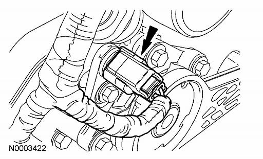 7. NOTE: LH shown, RH similar. If equipped, install the cylinder block drain plugs. Tighten to 4 Nm (18 lb-ft). 8.
