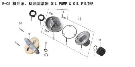 ML200-16D Engine Parts 163165-1 Oil Filter Washer(φ20 φ27 0.