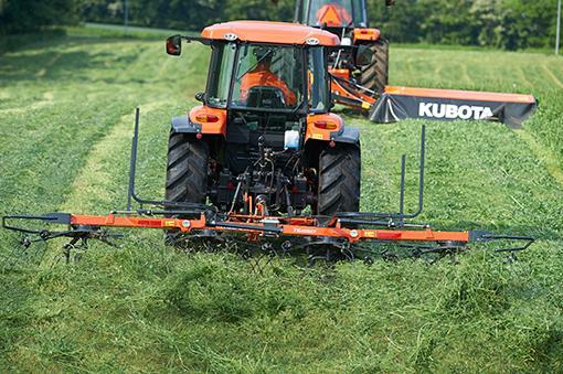 Kubota Announces Availability of New Hay Tools Line/ADD FOUR Kubota introduces the TE4052T rotary tedder, designed to