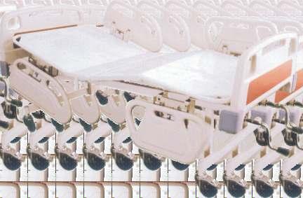 Hospital Beds JS - 10028 Hospital Fowler Bed (ABS Panels & ABS Railings)» Frame work made of rectangular M. S. Tube.